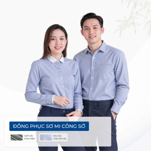 Áo sơ mi đồng phục công sở dài tay – W313